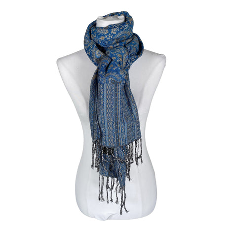 Unisex Cashmere - Scarf, size Maxi - Blue ()
