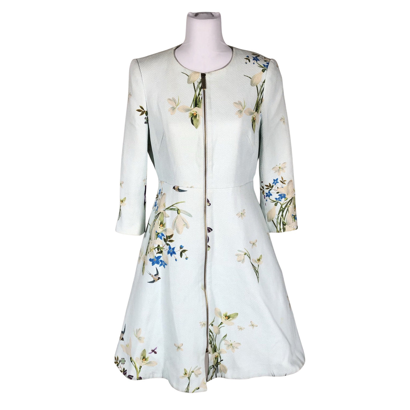 Unisex Ted Baker - Wool coat, size 40 - Light blue (1)