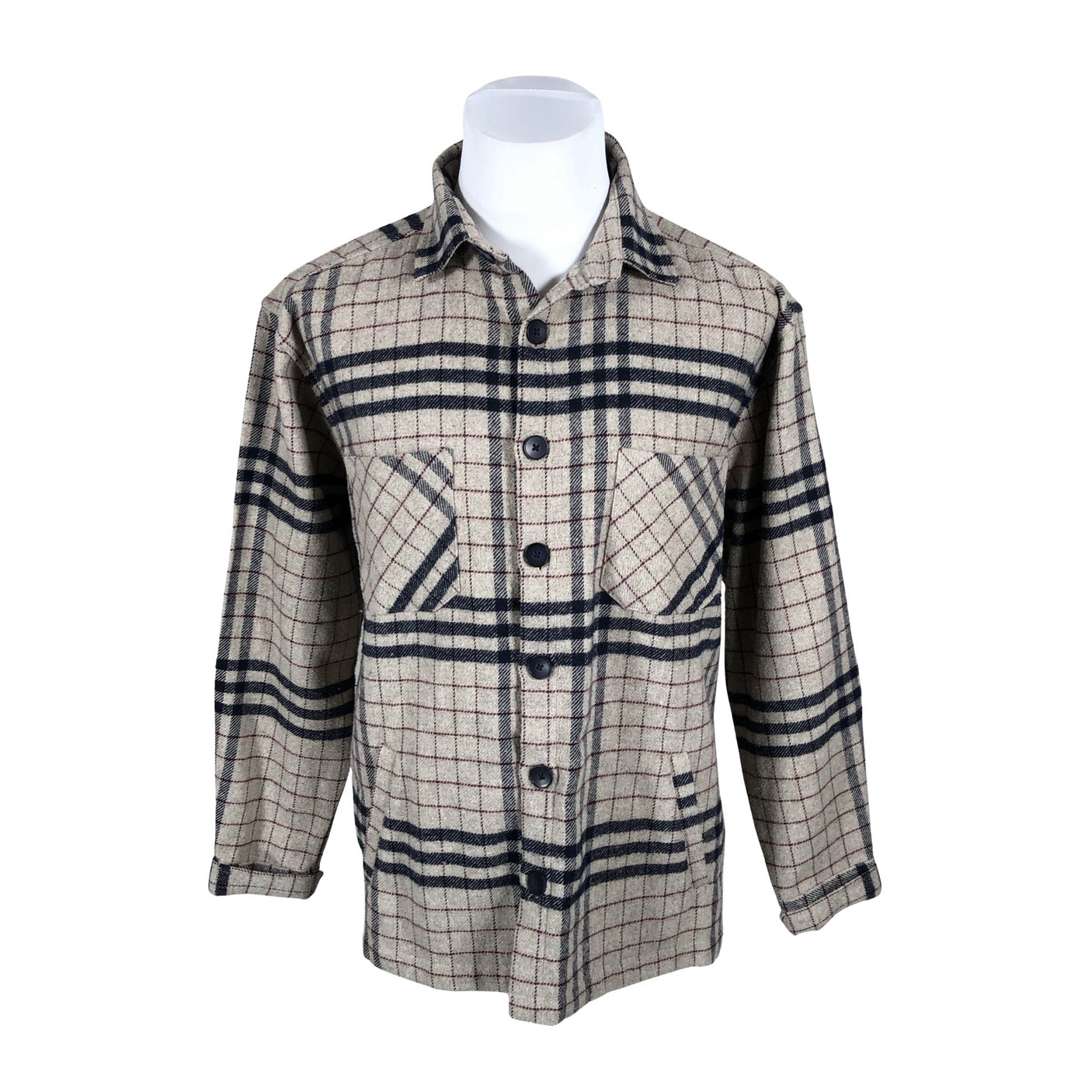 Unisex Pegador - Flannel shirt, size M - Beige (1)