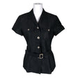 Unisex Global - Short-sleeved blouse, size 38 - Black ()