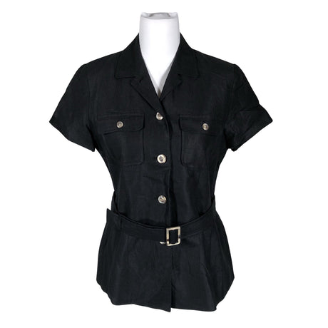 Unisex Global - Short-sleeved blouse, size 38 - Black ()