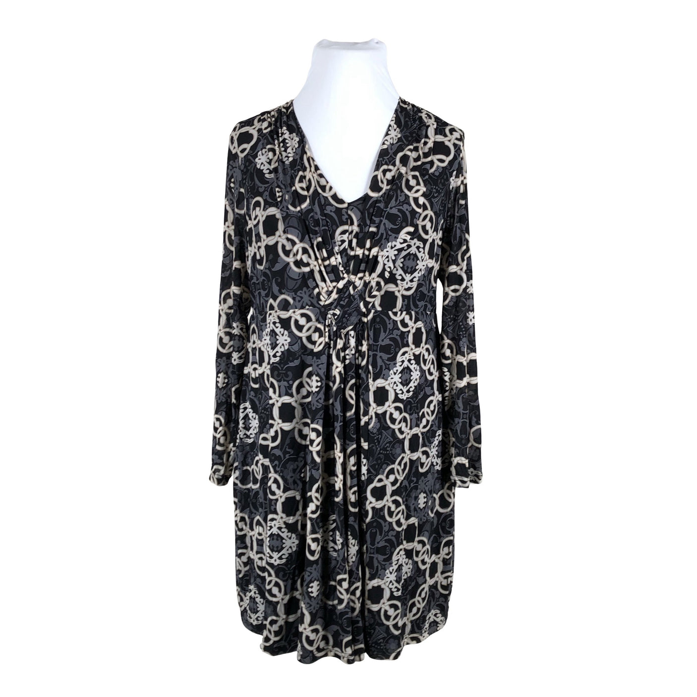 Unisex Taifun - Tricot dress, size 44 - Black (1)
