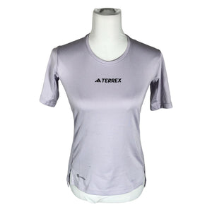 Unisex Adidas - Sports shirt, short sleeve, size 32 - Violet (1)
