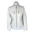 Unisex Saki - Leather jacket, size 36 - White ()