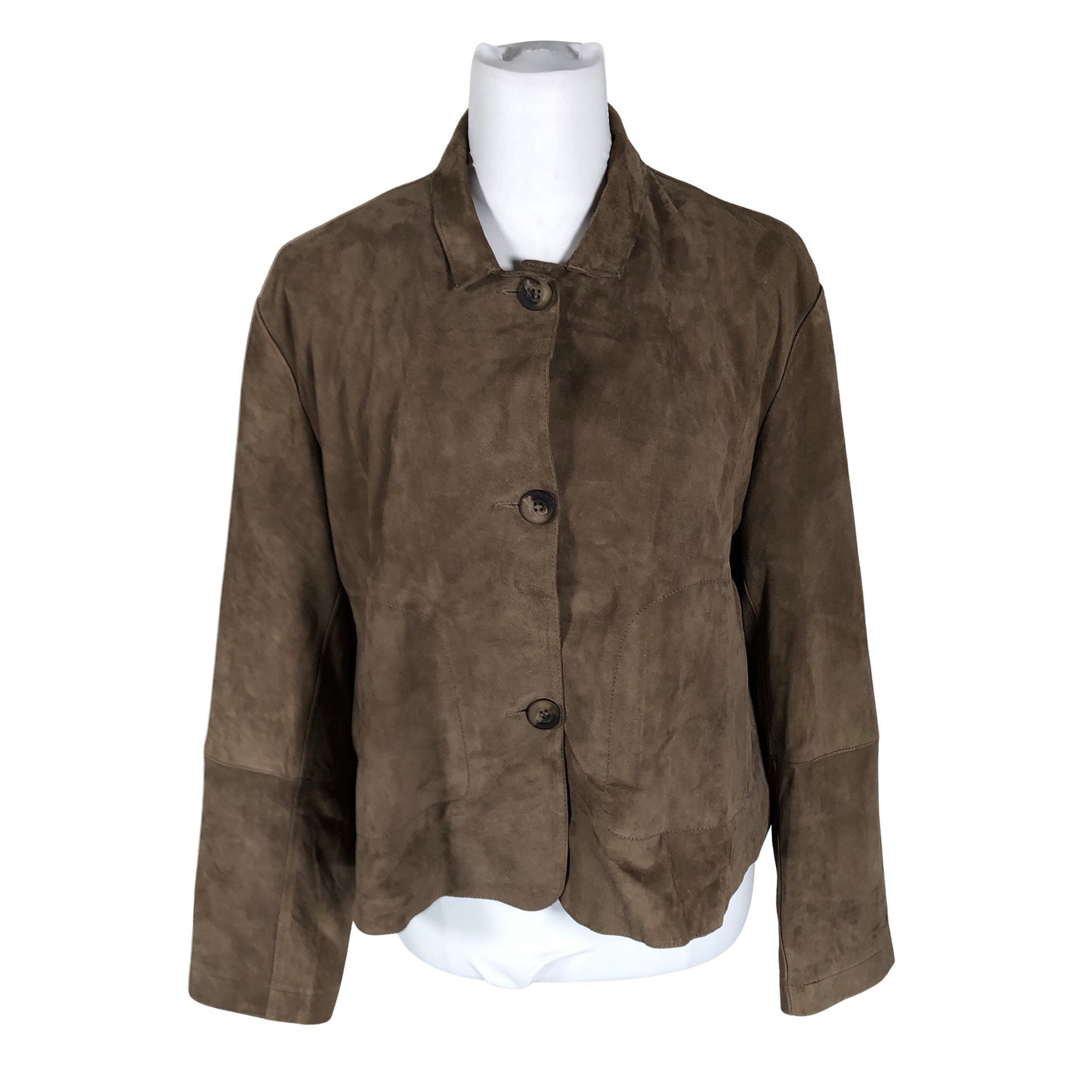 Unisex Repeat - Leather jacket, size 40 - Brown (1)