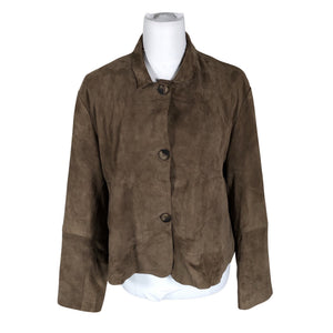 Unisex Repeat - Leather jacket, size 40 - Brown (1)