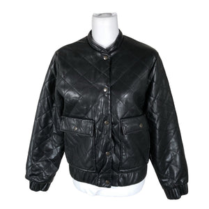 Unisex Lindex - Leather jacket, size 36 - Black (1)