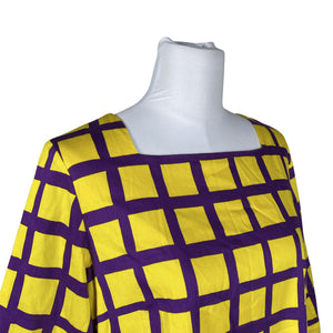 Unisex Marimekko - Schiffon dress, size 40 - Yellow (3)