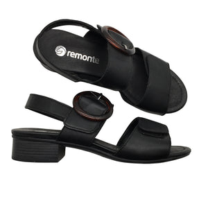 Unisex Remonte - Heeled sandals, size 38 - Black (1)