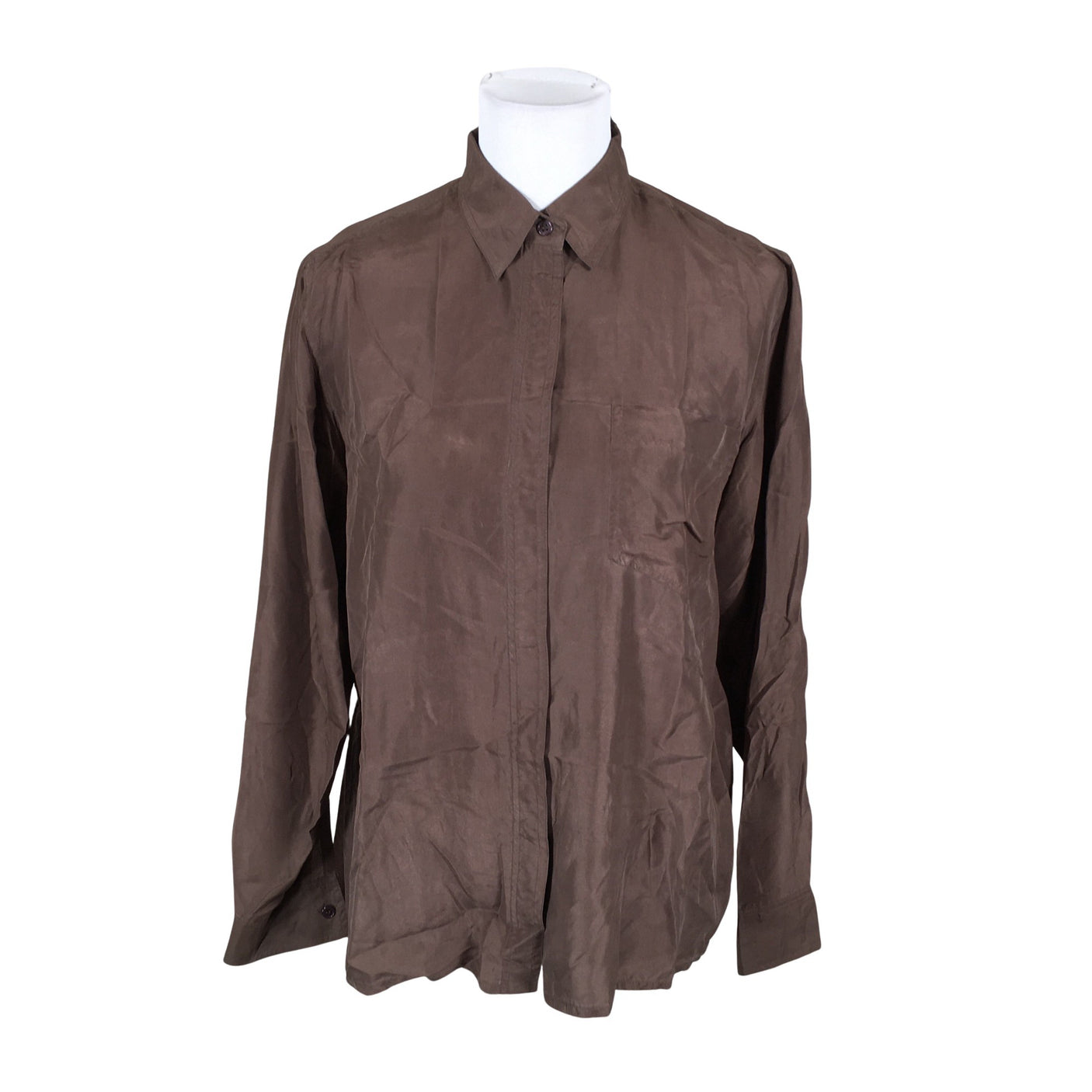 Unisex Stockmann Silk - Blouse, size 38 - Brown (1)