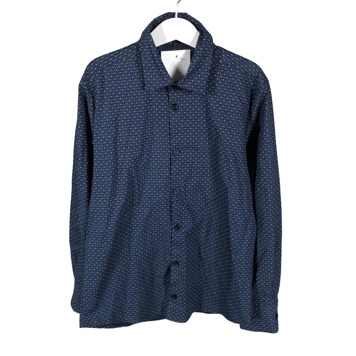 Unisex Mingnelin - Collared shirt, size 140 - 146 - Blue (1)