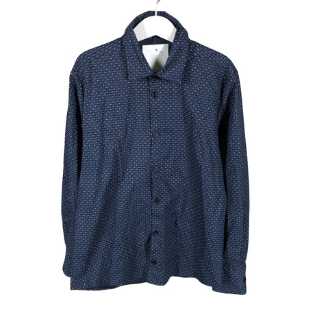 Unisex Mingnelin - Collared shirt, size 140 - 146 - Blue ()