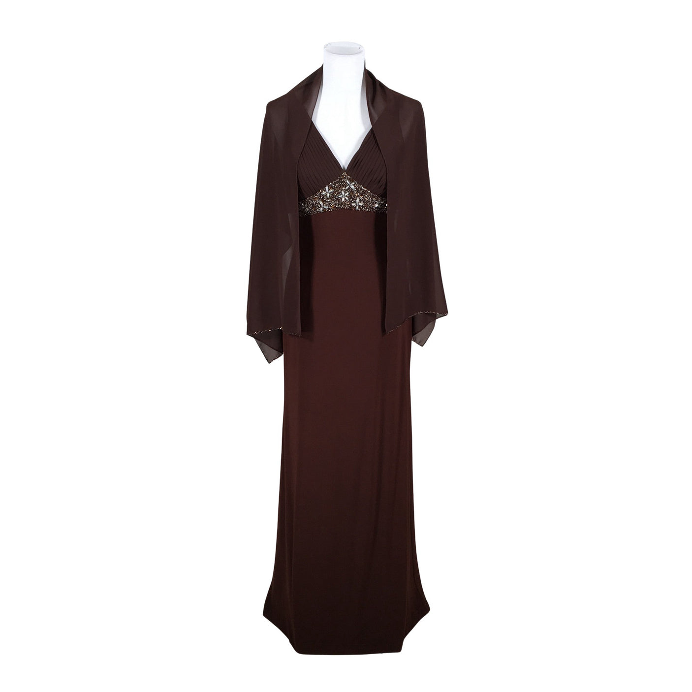 Unisex Party Line - Party dress, size 38 - Brown (1)