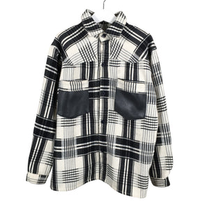 Unisex Melissa - Flannel shirt, size 134 - 140 - White (1)