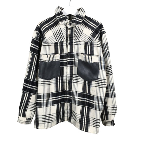 Unisex Melissa - Flannel shirt, size 134 - 140 - White ()