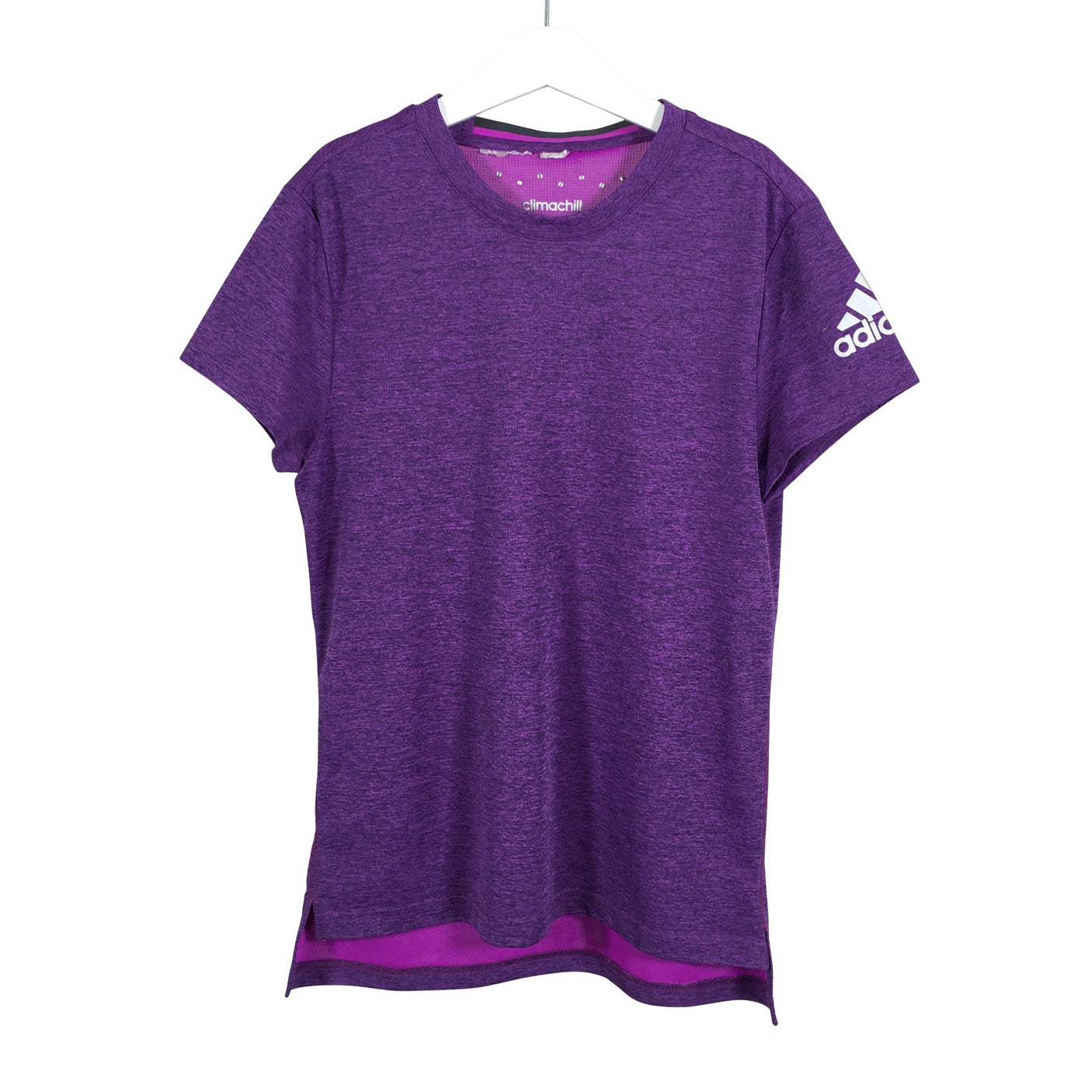 Unisex Adidas - Sports shirt, short sleeve, size 134 - 140 - Violet (1)
