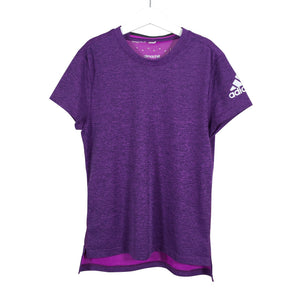 Unisex Adidas - Sports shirt, short sleeve, size 134 - 140 - Violet (1)