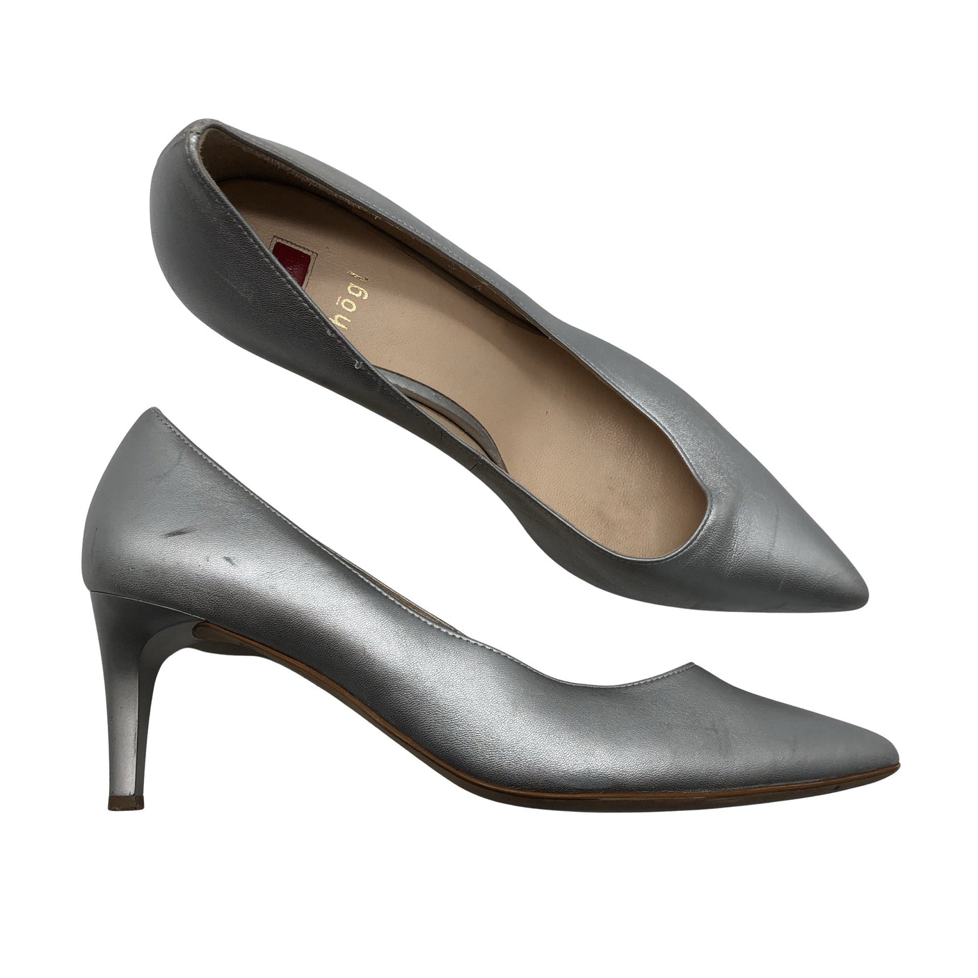 Unisex Högl - High heels, size 39 - Silver (1)