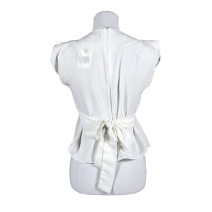 Unisex Sanne Alexandra - Short-sleeved blouse, size 36 - White (2)