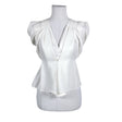 Unisex Sanne Alexandra - Short-sleeved blouse, size 36 - White ()