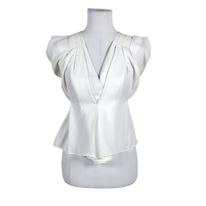 Unisex Sanne Alexandra - Short-sleeved blouse, size 36 - White (1)