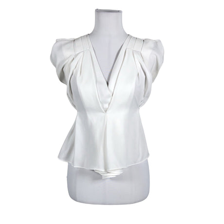 Unisex Sanne Alexandra - Short-sleeved blouse, size 36 - White ()