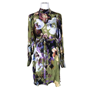 Unisex Kaiko - Schiffon dress, size 36 - Green (1)