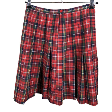 Unisex Handmade - Pleated skirt, size 38 - Red ()