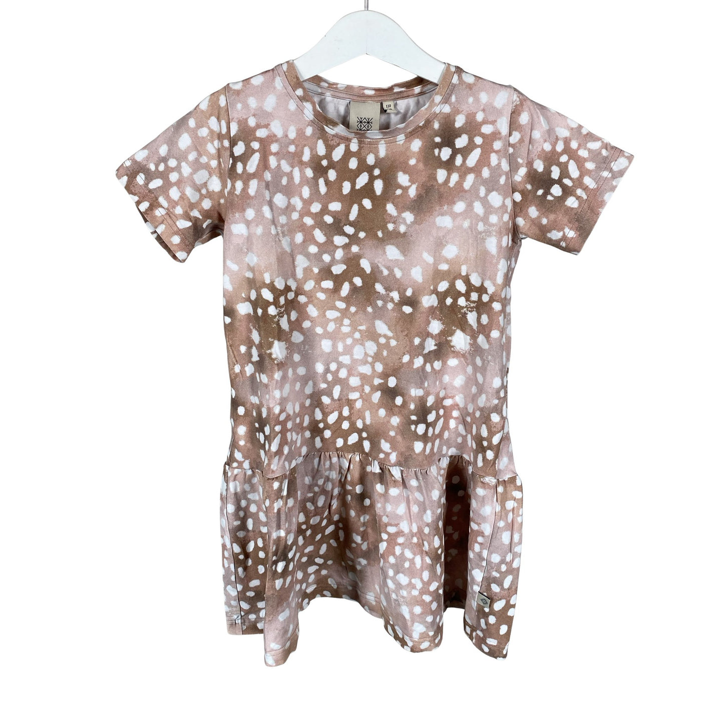 Unisex Kaiko - Tricot dress, size 110 - 116 - Beige (1)