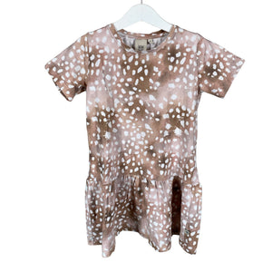 Unisex Kaiko - Tricot dress, size 110 - 116 - Beige (1)