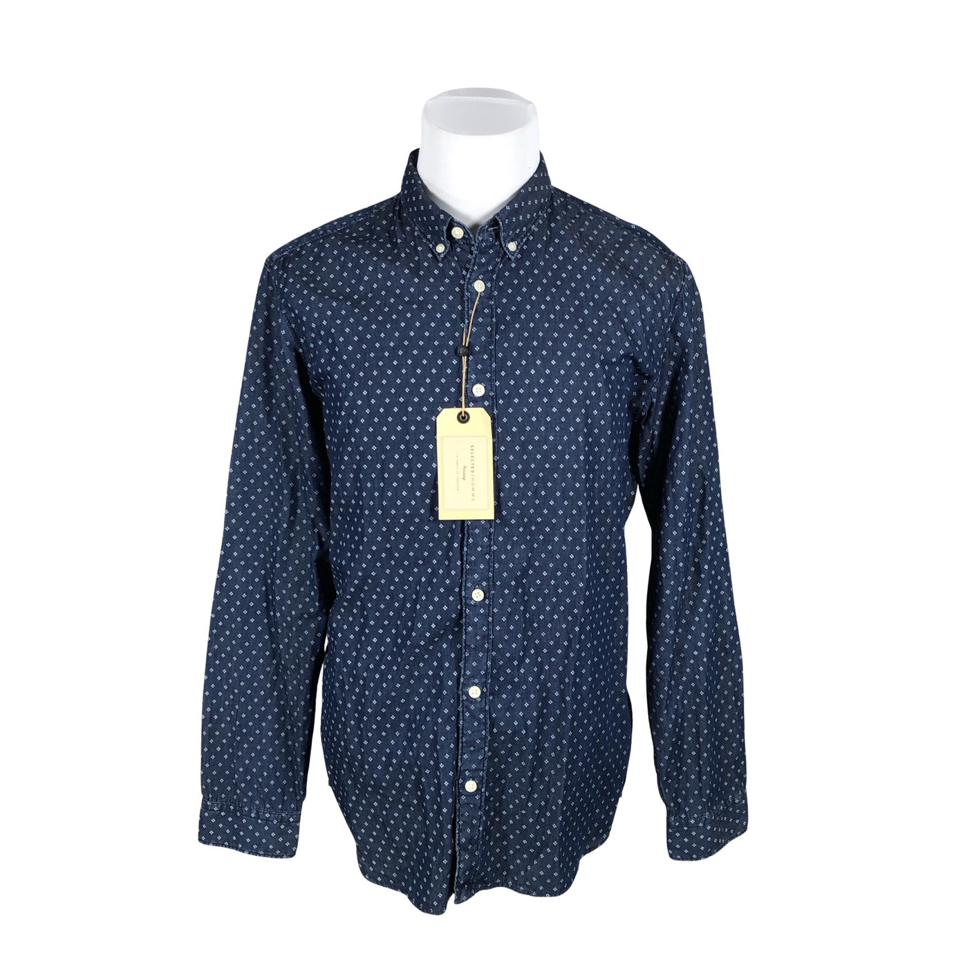 Unisex Selected - Collared shirt, size XL - Blue (1)