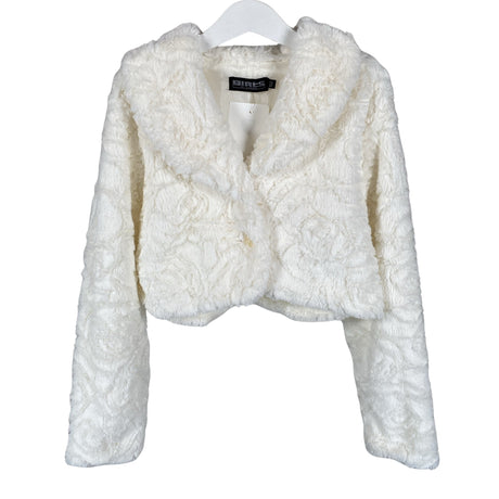 Unisex Girls by Cadeau - Faux fur coat, size 146 - 152 - White ()