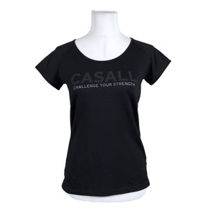 Unisex Casall - Sports shirt, short sleeve, size 38 - Black (1)