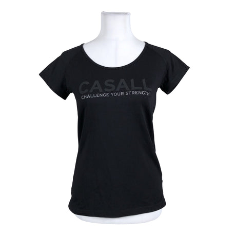 Unisex Casall - Sports shirt, short sleeve, size 38 - Black ()