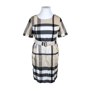 Unisex Burberry Brit - Dress, size 44 - Beige (1)