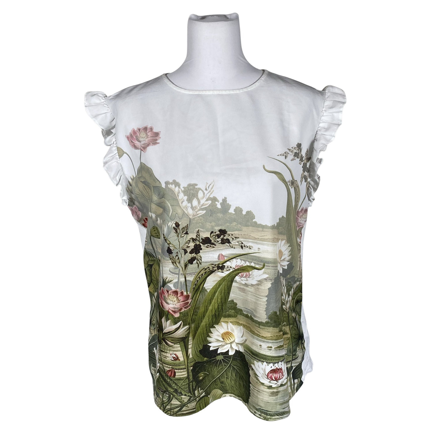 Unisex Ted Baker - Short-sleeved blouse, size 40 - White (1)