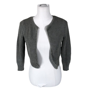 Unisex Massimo Dutti - Knit bolero jacket, size 36 - Gray (1)