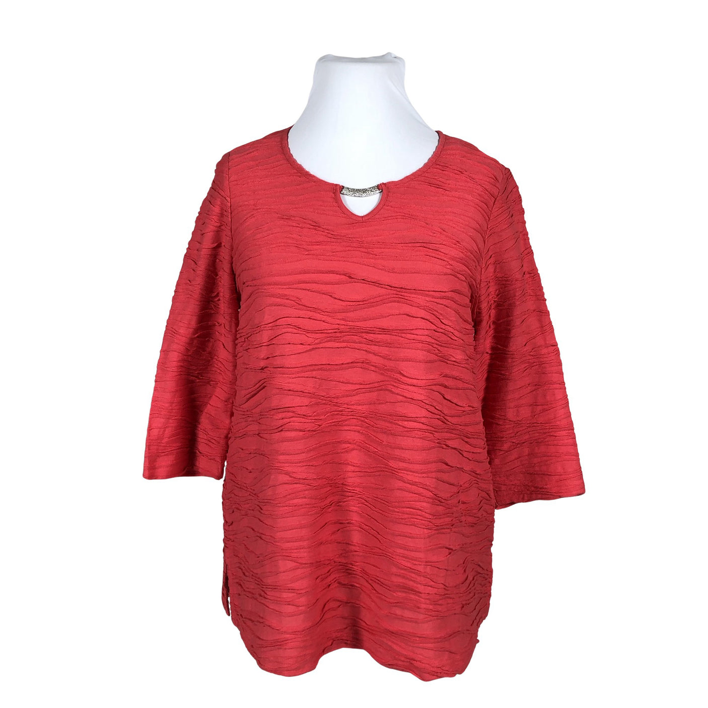 Unisex Ulla Popken - Tricot tunic, size 44 - Pink (1)