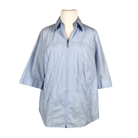 Unisex Ulla Popken - Collared shirt, size 48 - Blue ()