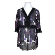 Unisex Ulla Popken - Schiffon tunic, size 46 - Violet ()