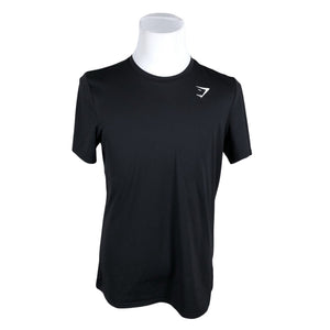 Unisex Gymshark - Sports shirt, short sleeve, size L - Black (1)
