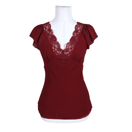 Unisex DKNY - Short-sleeved blouse, size 36 - Red ()