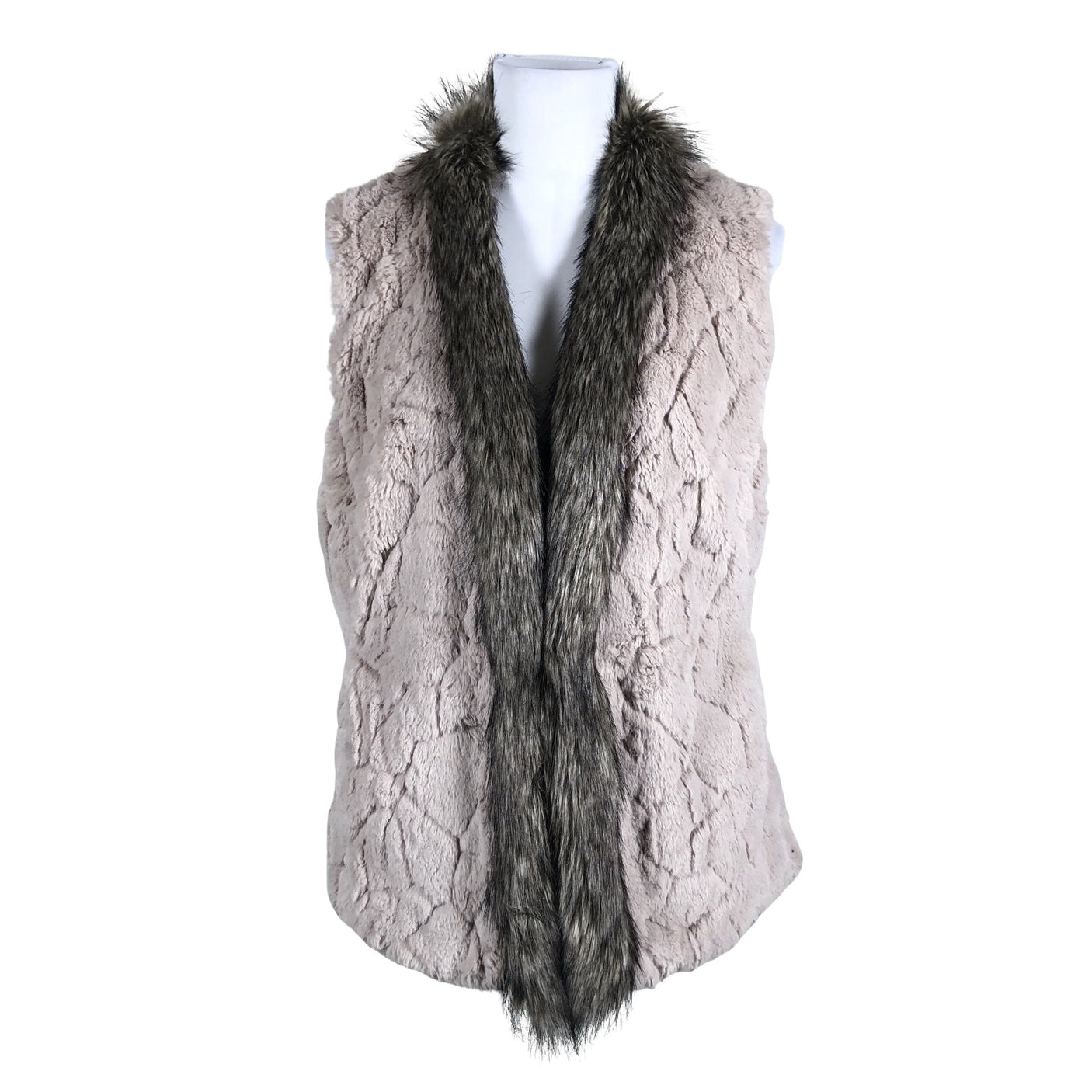 Unisex Gerry Weber - Faux fur vest, size 38 - Beige (1)