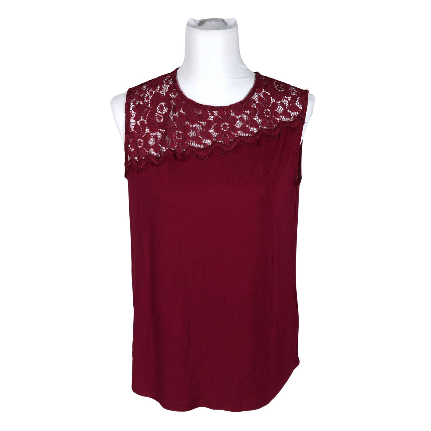 Unisex Your Face - Tricot tank top, size 38 - Wine red (1)