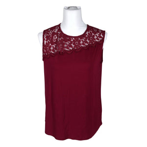 Unisex Your Face - Tricot tank top, size 38 - Wine red (1)