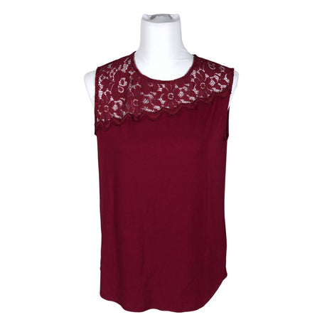 Unisex Your Face - Tricot tank top, size 38 - Wine red ()