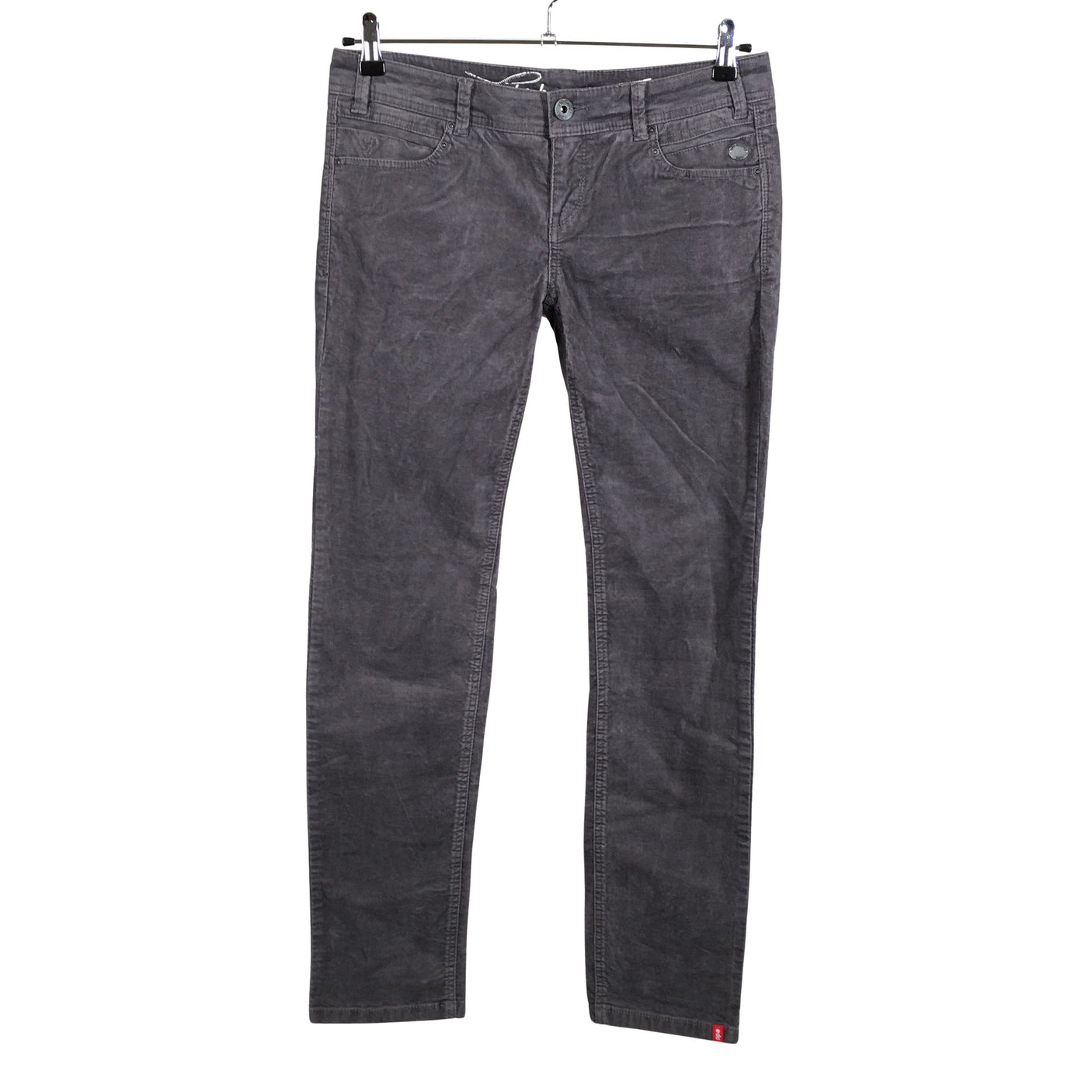Unisex Esprit - Velvet pants, size 40 - Gray (1)