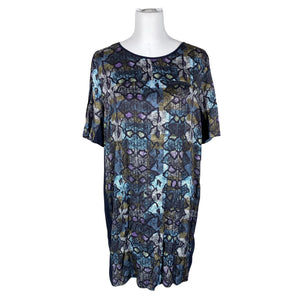 Unisex Hugo Boss - Schiffon dress, size 40 - Blue (1)