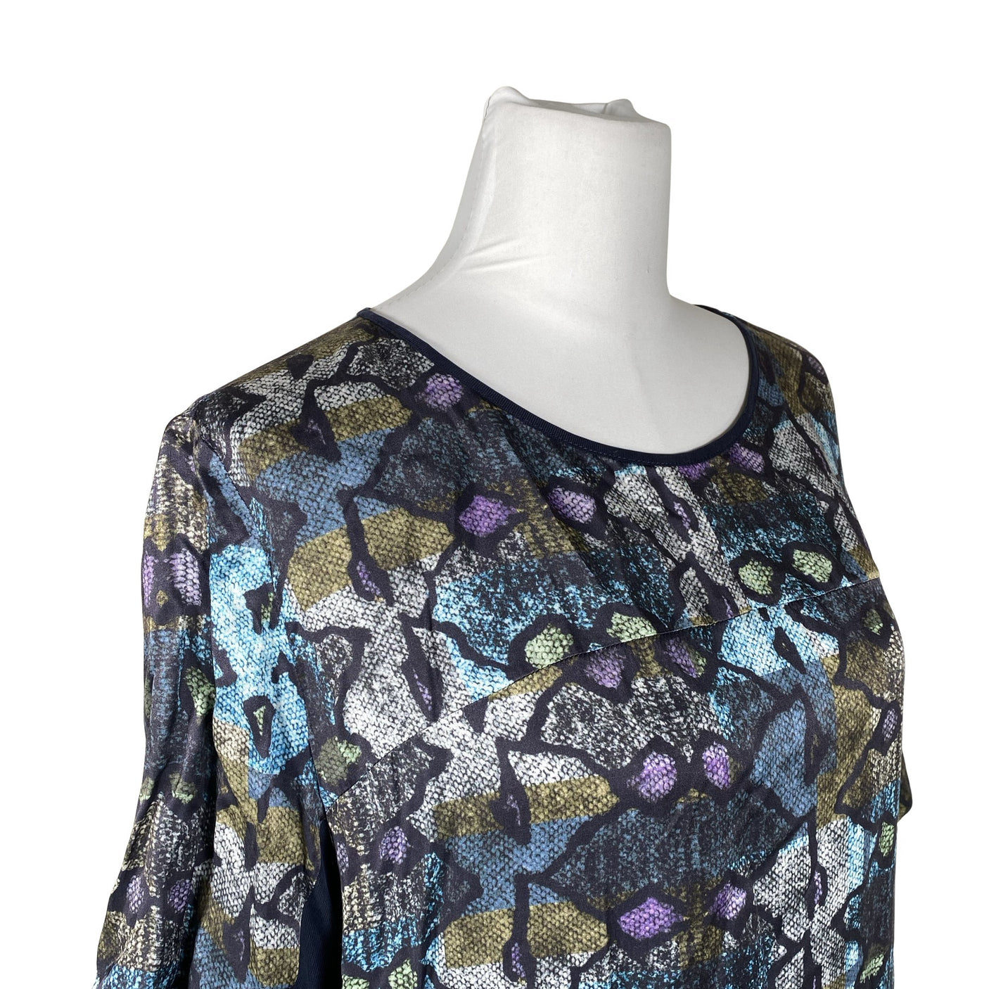 Unisex Hugo Boss - Schiffon dress, size 40 - Blue (3)