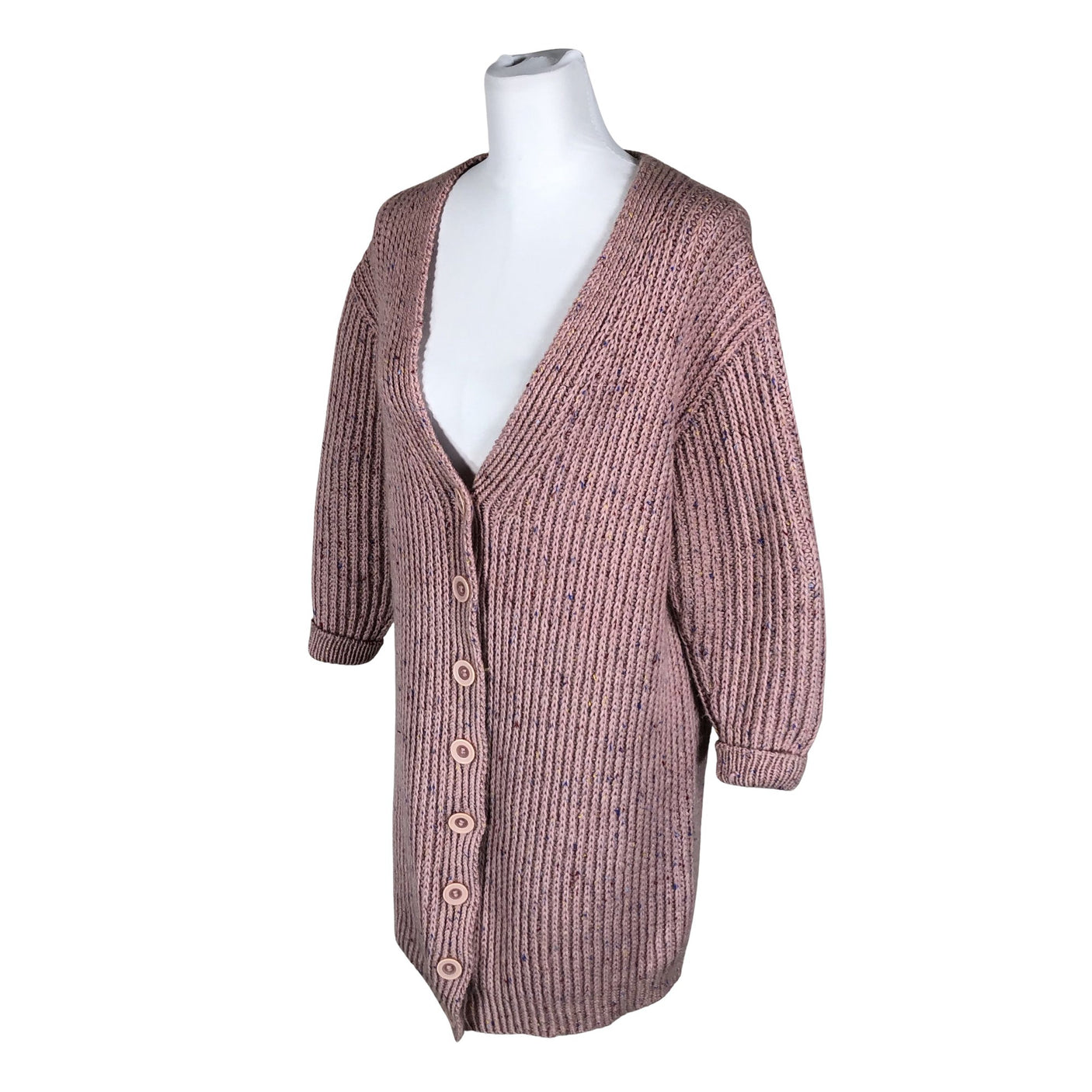 Unisex Handmade - Cardigan, size 40 - Light pink (3)